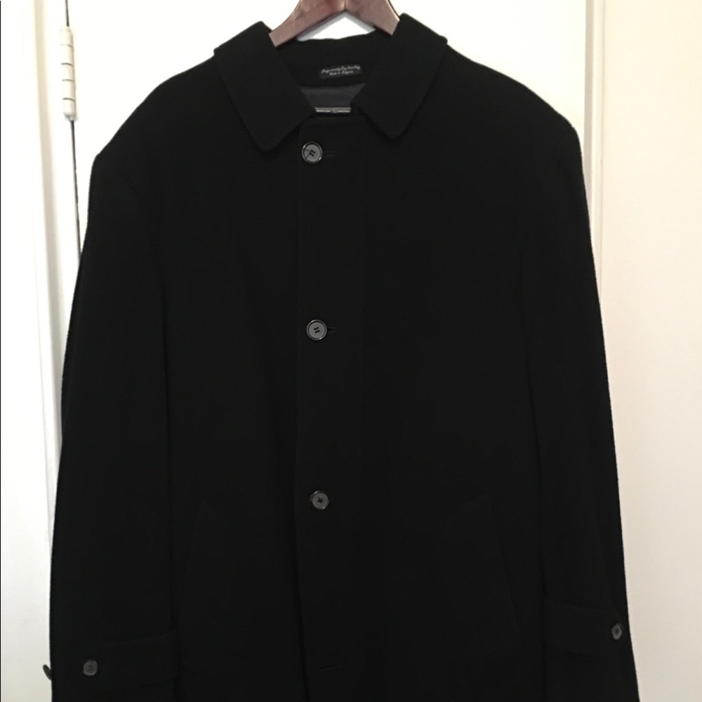 Harrington wool and cashmere coat